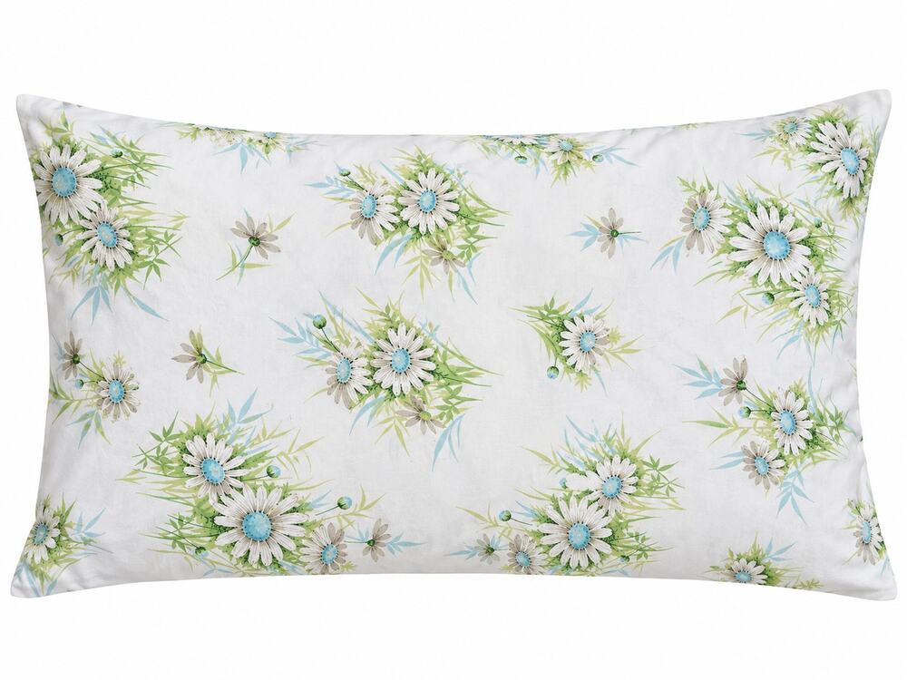 Retro Wondercale King Pillowcase Daisy Floral Blue Green Cotton Blend 20x40